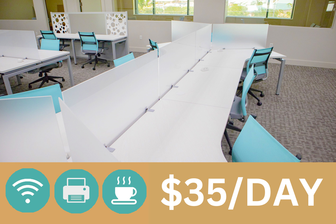 Daily hot Desks $33day(tax)
